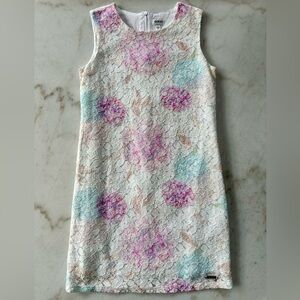 Guess Floral Lace Girls Dress | Guess white lace dress with hydrangeas